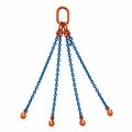 Starke Chain Sling, 3/8in, G100, Grab Hook, 17 ft SCSG10038-4LG-17